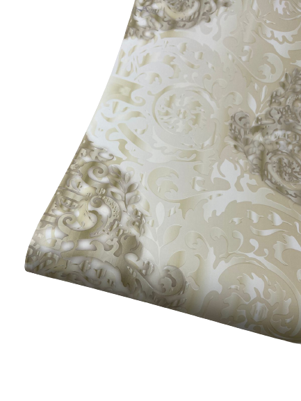 Beige shade Florida Made in USA - Nonwoven pvc wallpaper - Image 2