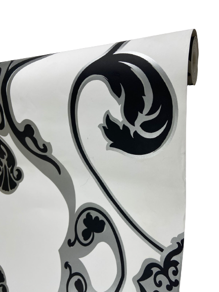 freeWhite & black Florida Made in USA - Nonwoven pvc wallpaper - Image 3