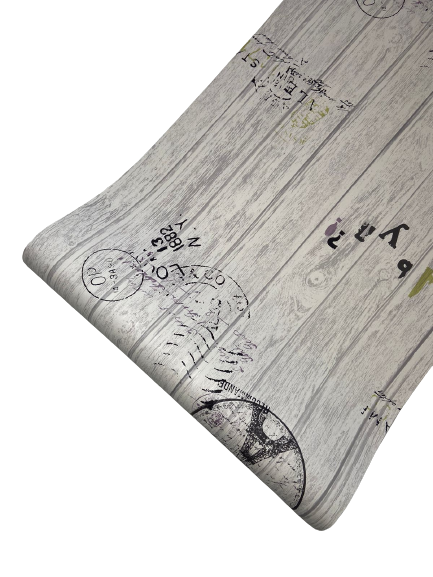 Light Grey Plank Paris Art - PVC Wallpaper