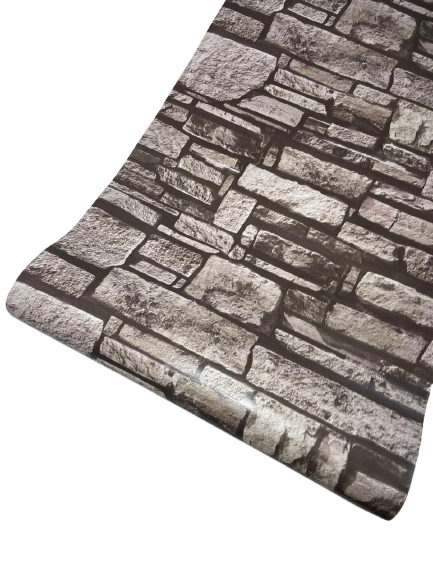 Rustic Stone - PVC Wallpaper BW34