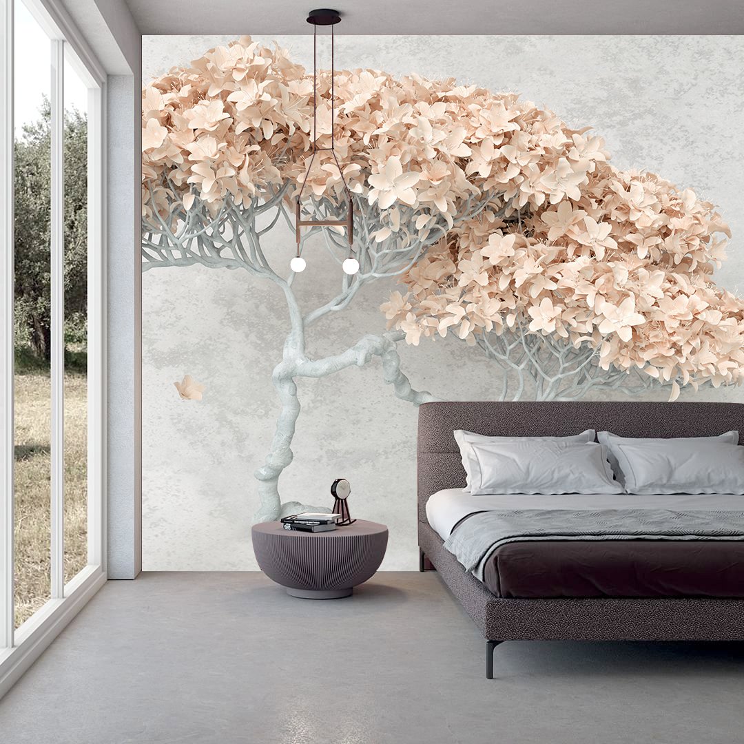 3D Peach Tree Wallpaper DDS141 - Image 2