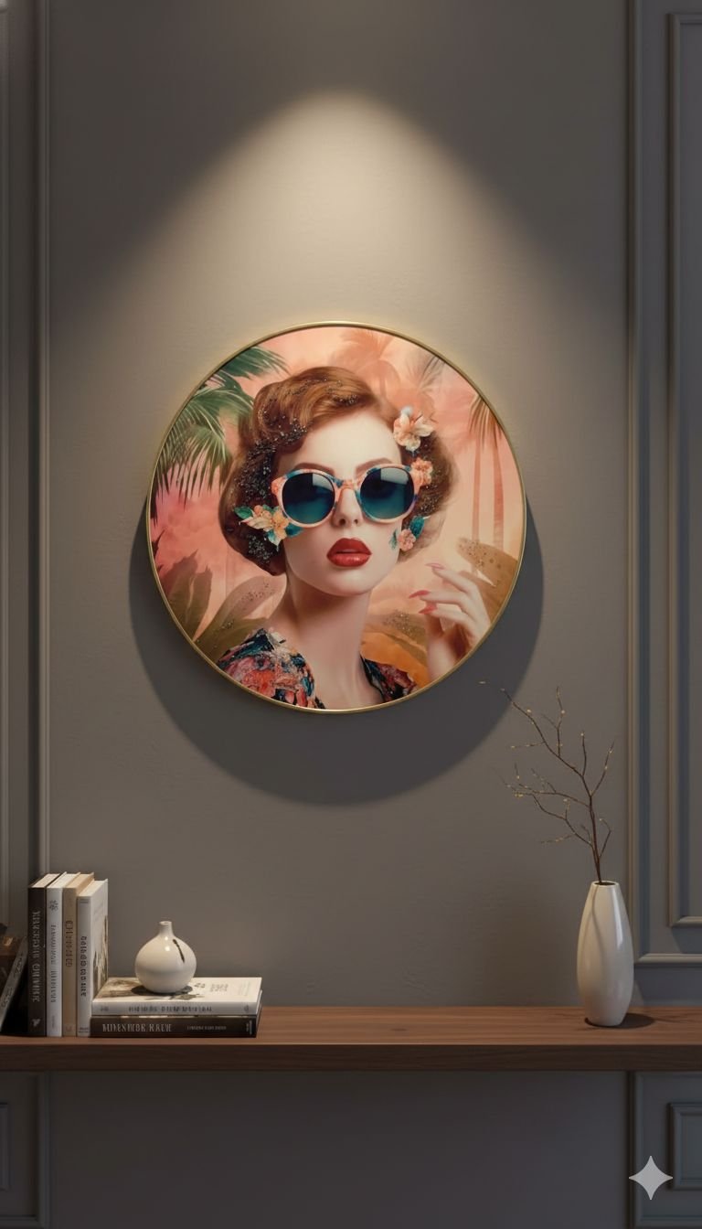 Retro women wall art