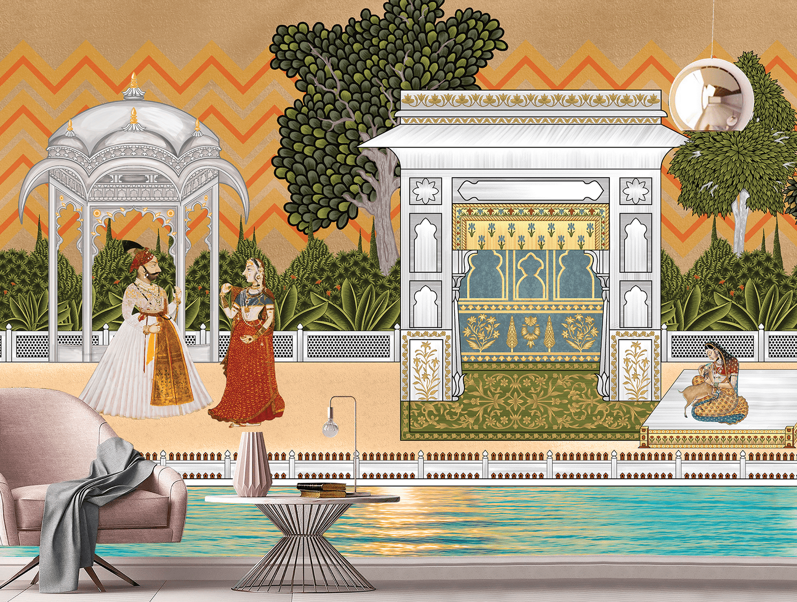 Ethnic Wallpaper DDS445