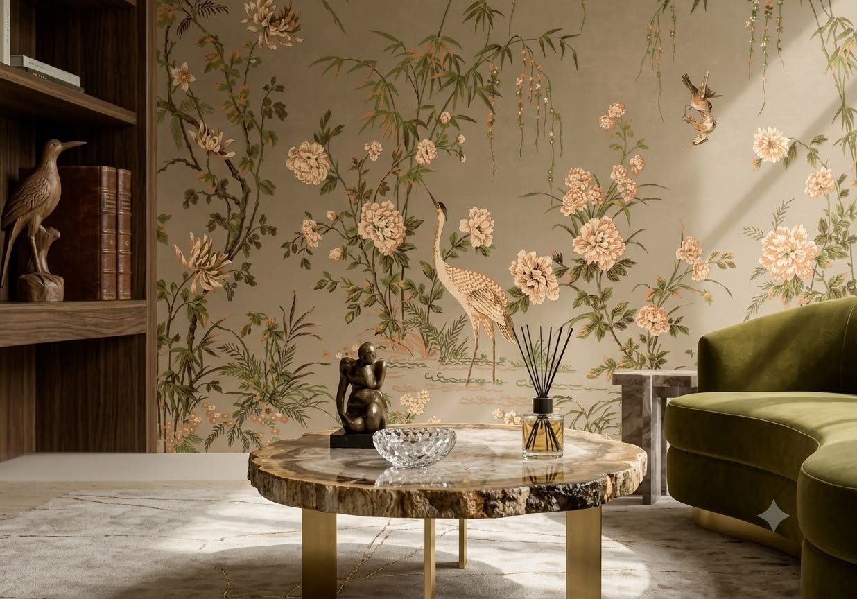 Nature gold | tropical Wallpaper | Wall Mural