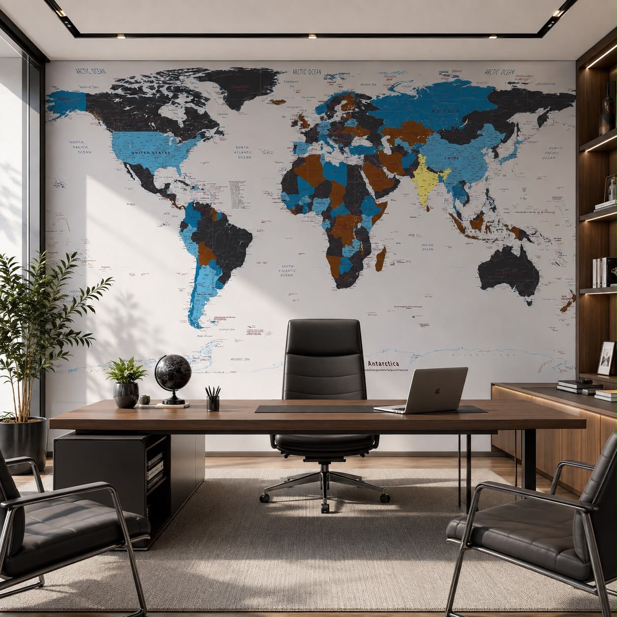 The World Explorer | World map | Custom Wall Mural