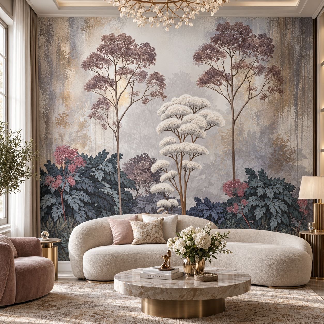 Celestial Blossom Grove| Tropical | Wall Mural